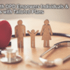 A symbolic image representing healthcare and family protection. It shows a red heart and a stethoscope on a wooden table beside wooden cutouts of a family—father, mother, and child—standing together. The image conveys themes of health, care, and well-being. Text on the image reads: “How Swasth OPD Empowers Individuals & Businesses with Tailored Plans.”
