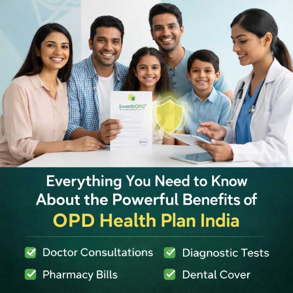 Affordable OPD health plan India offering comprehensive coverage for consultations, diagnostics, and treatments with cashless benefits.