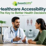 Doctor consulting a patient in a clinic representing healthcare accessibility and better health decisions