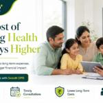 Preventive healthcare image showing an Indian family choosing timely doctor consultation and OPD care to avoid bigger healthcare costs with Swasth OPD.