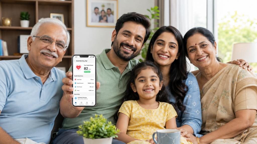 Family healthcare plan covering different generations' needs