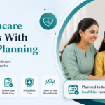 Indian family discussing better OPD planning with a doctor.